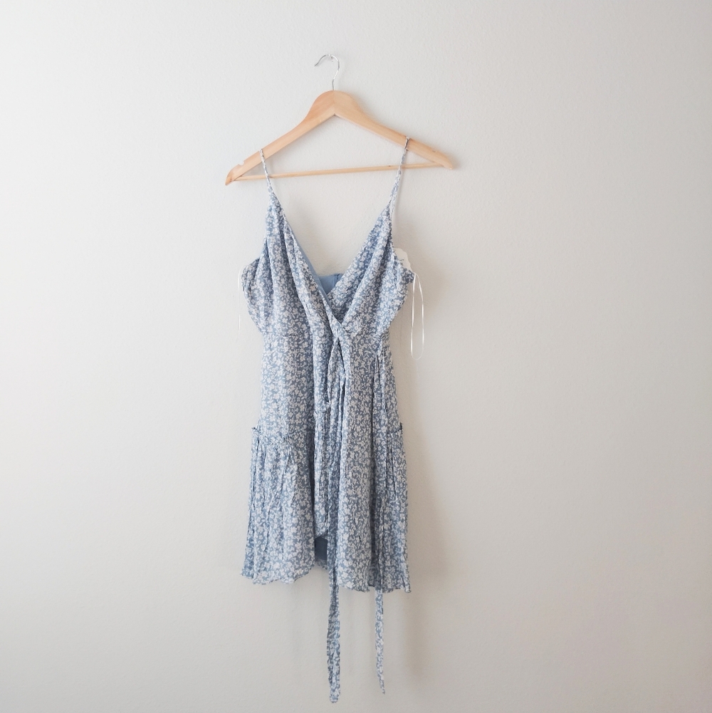 Altar'd State Blue Floral Summer Dress